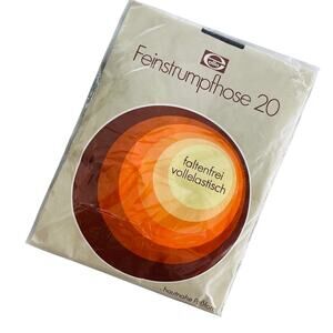 Vintage Pantyhose Germany NOS by Elite Graphite Size 44-46